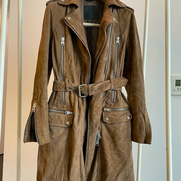 All Saints Jackets & Blazers - All saints suede jacket